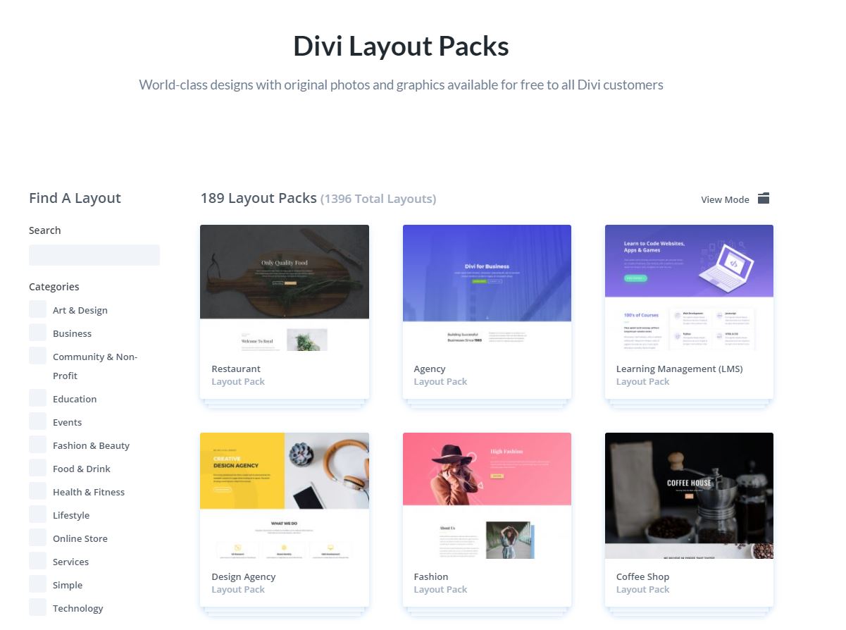 layouts library